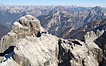 Vista aerea sulle Pale di San Martino